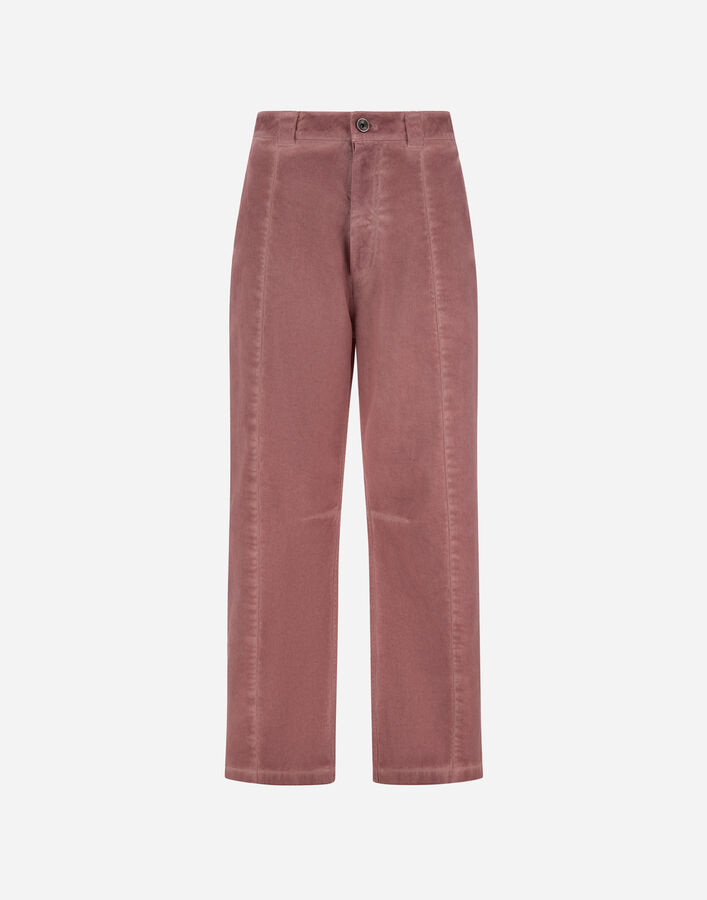 Herno DENIM-EFFECT GABARDINE TROUSERS Pink PT000257D133424138
