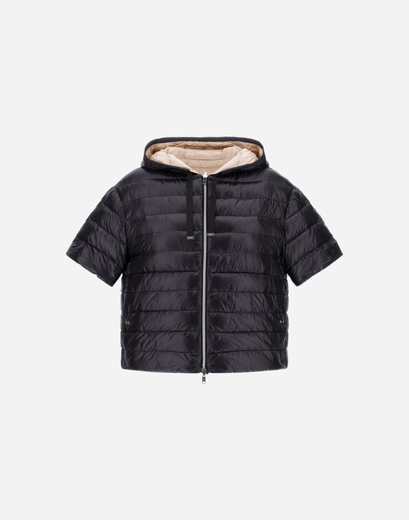 Herno REVERSIBILE JACKET IN NYLON ULTRALIGHT Black/Chantilly PI002222D12017Z9319