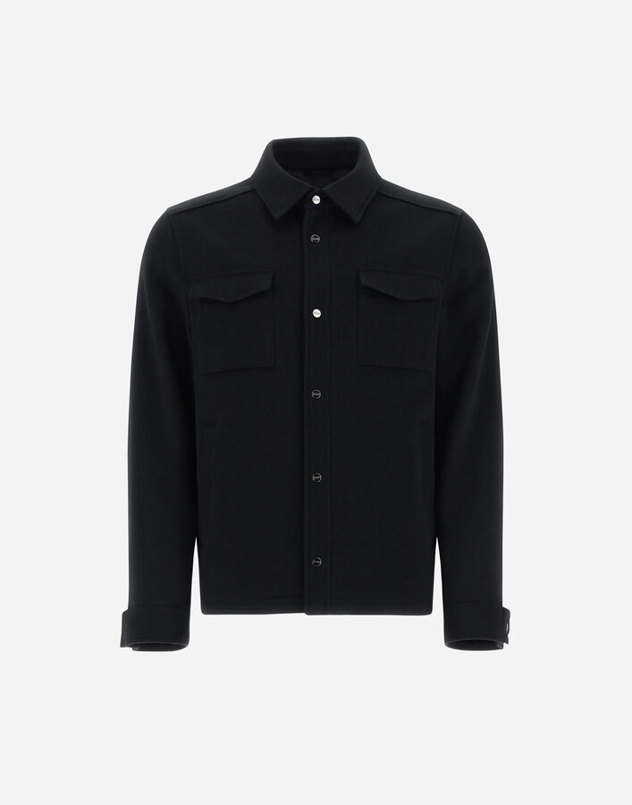 Herno SHIRT IN NEW WOOL CASHMERE Black GI000312U333189300