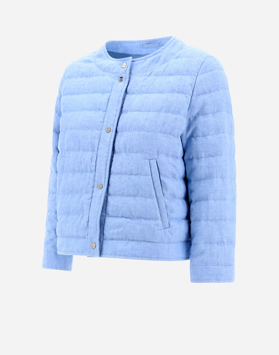 Herno Quilted Reversible Down Jacket Jackets Light Blue In Light Blue