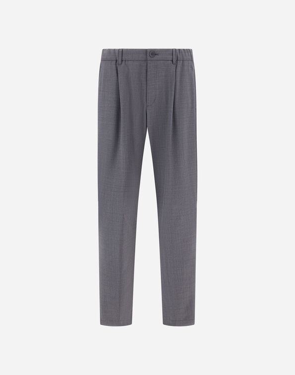 Herno TROUSERS IN LIGHT STRETCH WOOLY Grey PT000163U128089450
