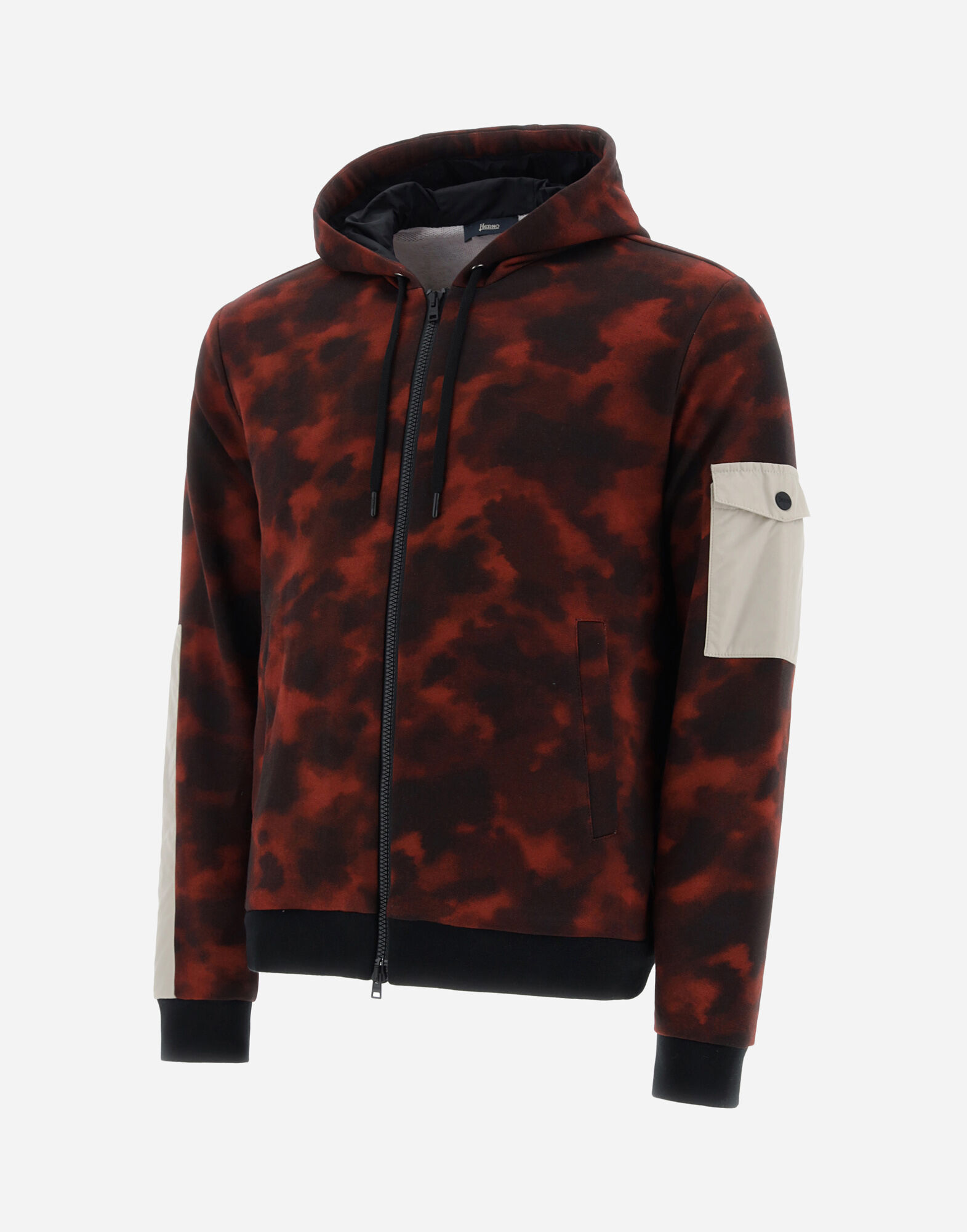 CARDIGAN IN FLEECE AND NYLON CHAMONIX en Barolo pour homme Herno