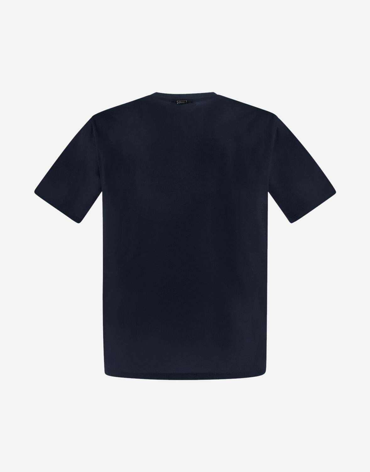 Shop Herno T-shirt In Superfine Cotton Stretch In Navy Blue