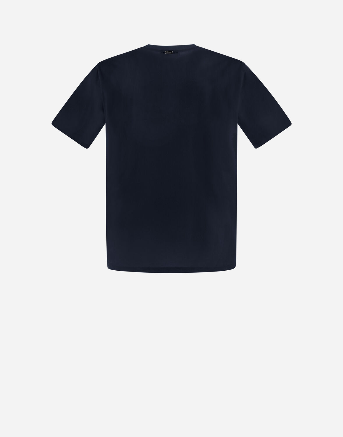 Shop Herno Superfine Cotton Stretch Tシャツ In Navy Blue