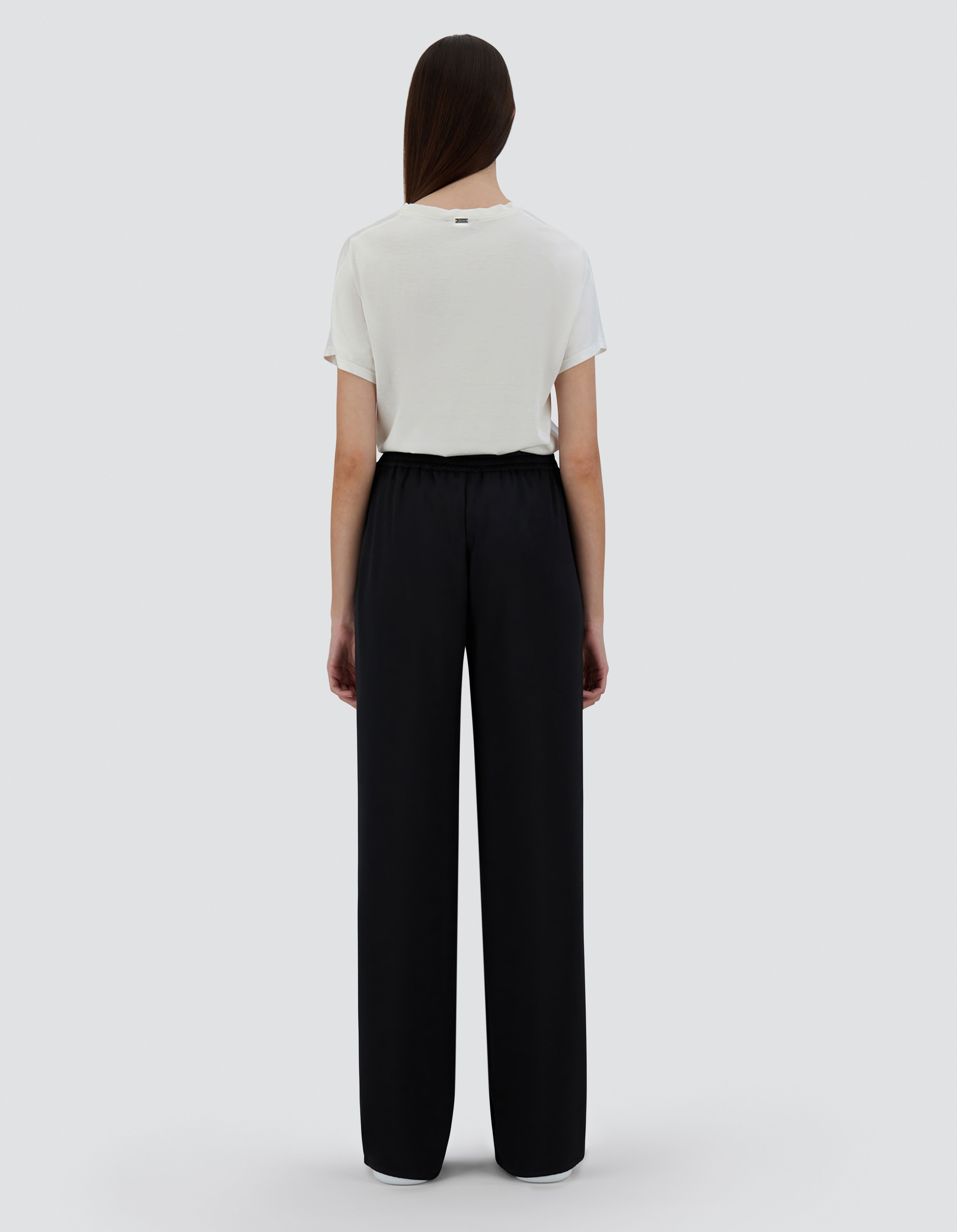 SATIN TROUSERS in Black for Women | Herno®