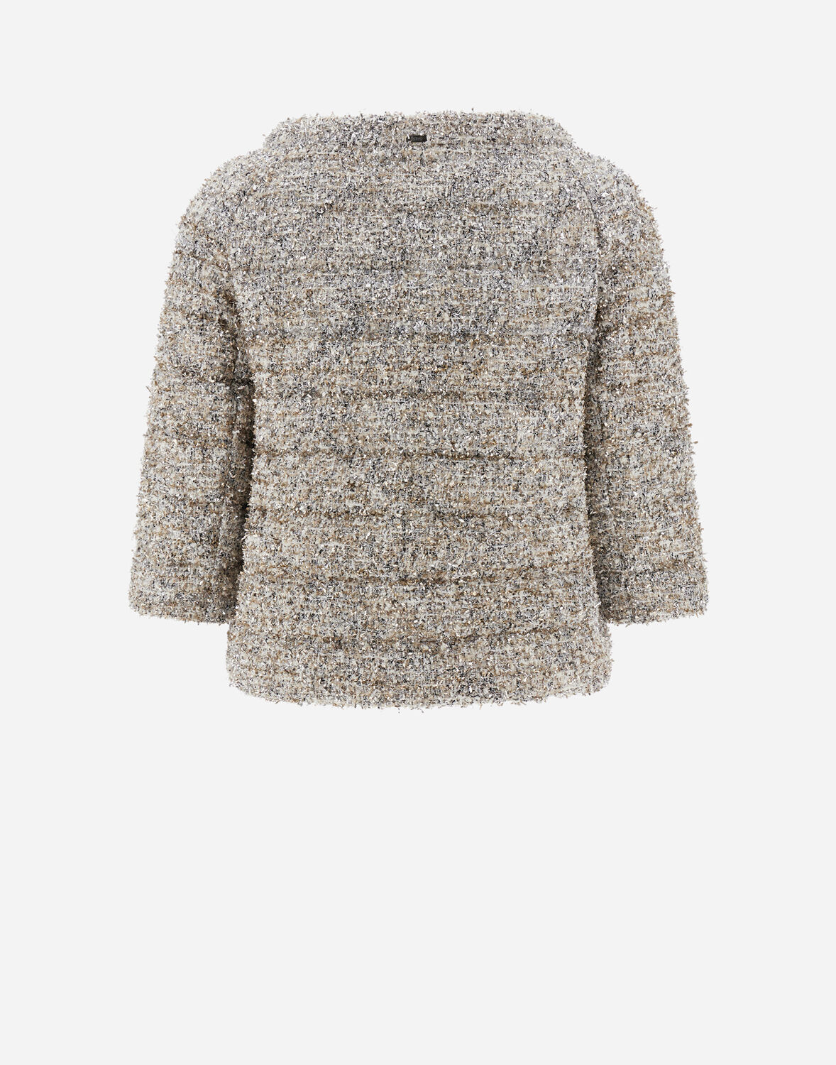 Herno Exclusive Sparkly ケープ In Camel/grey