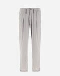 Herno RESORT TROUSERS IN LIGHT NYLON STRETCH Light Grey PT00002UR12431SZ9433