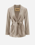 Herno BLAZER IN METALLIC FLANNEL EFFECT Sand GA000271D126412000