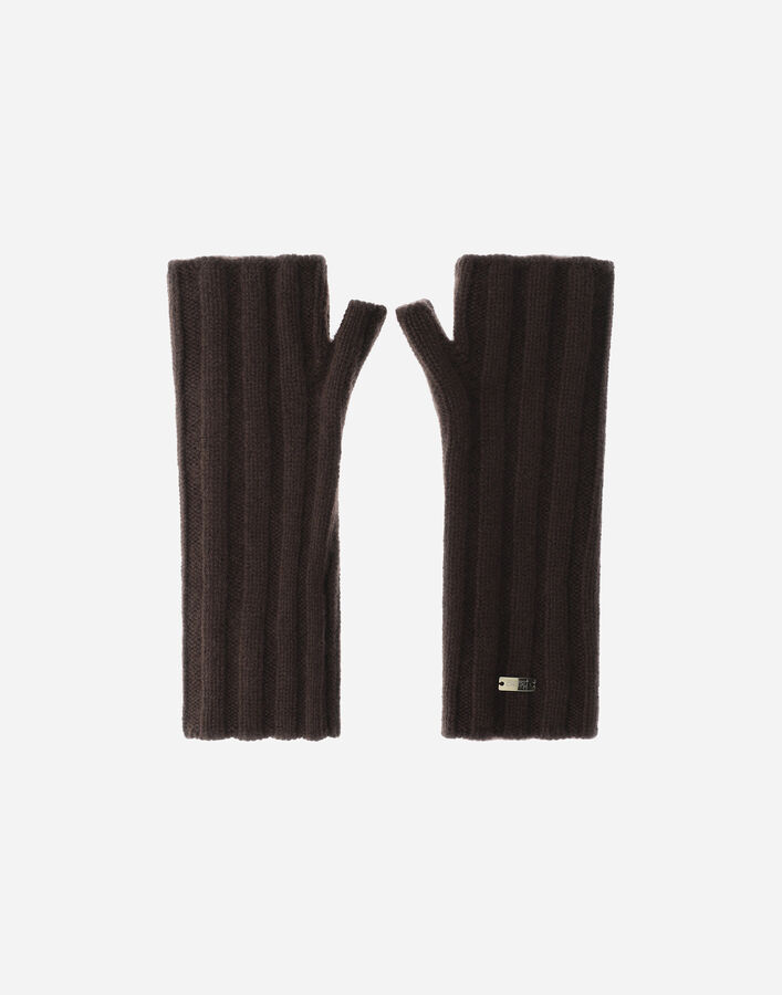 Herno CASHMERE GLOVES Brown MANIC006D710548815