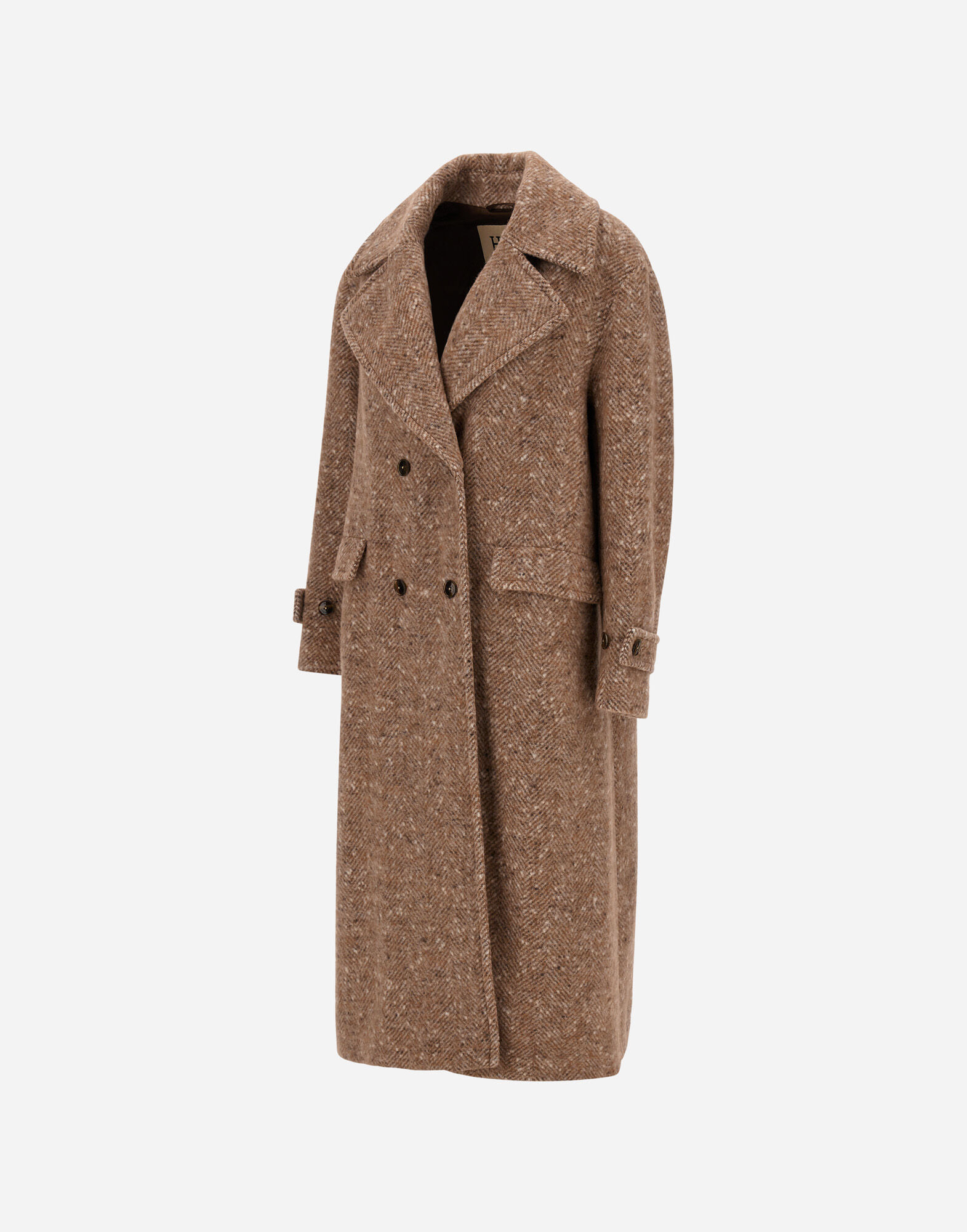 レディース BABY ALPACA AND WOOL-BLEND COAT ライトキャメル | Herno