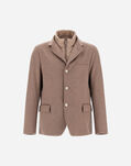 Herno BLAZER IN PUREÂ CASHMERE Dark Taupe GA000195U381262700