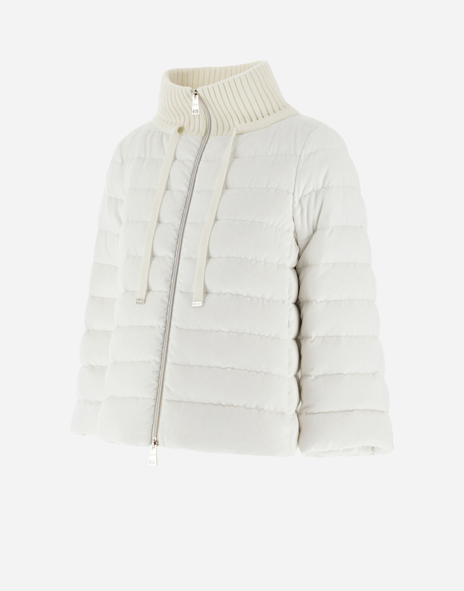 RESORT CAPE IN DUSTY VELVET in White for Women Herno