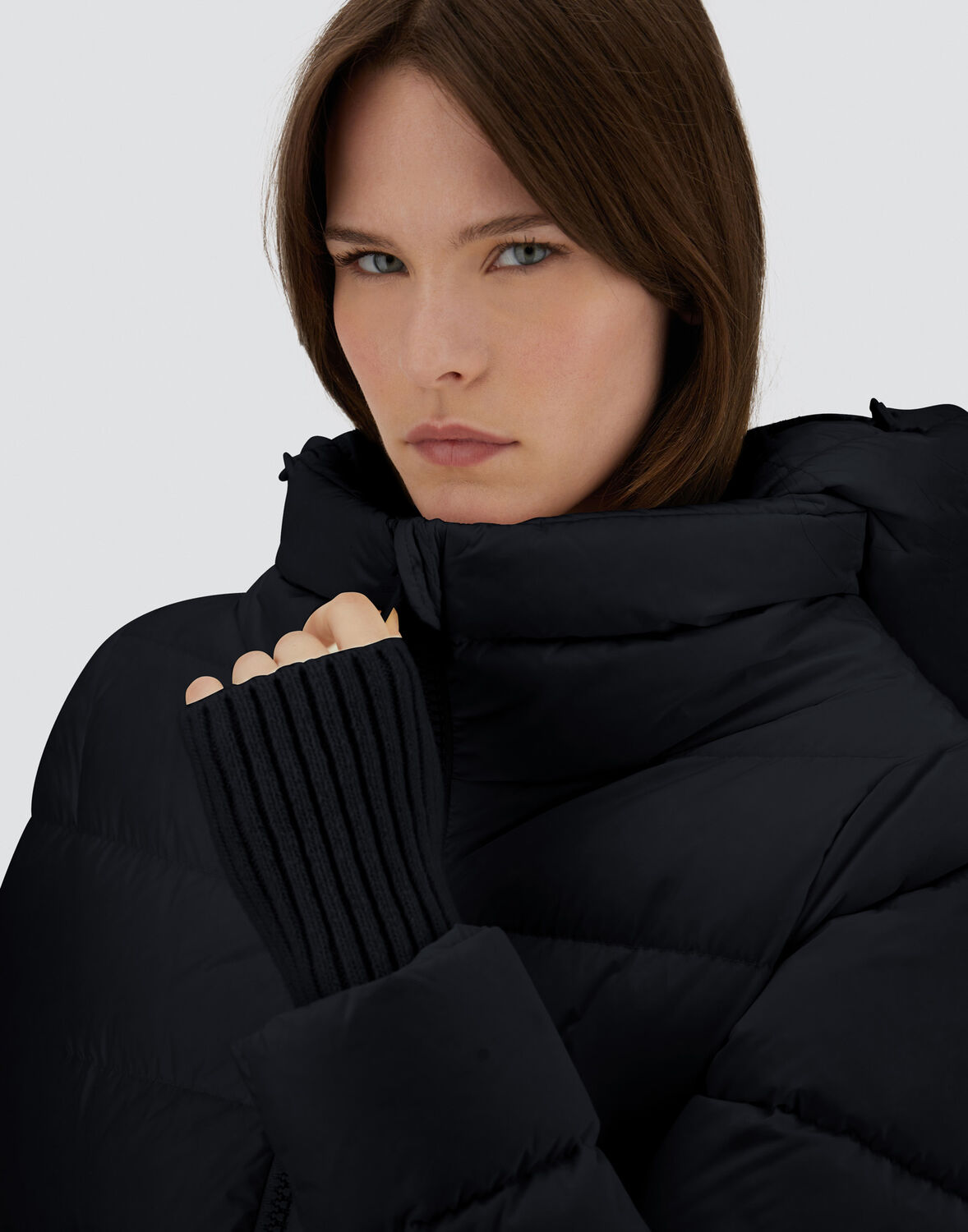 Herno A-shape Jacket In Nylon Chamonix In Black