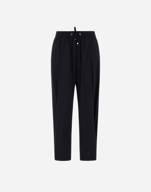 Herno TROUSERS IN LUCENT CADY Black PT000008D12875S9300