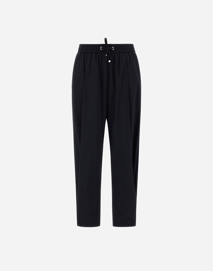Herno TROUSERS IN LUCENT CADY Black PT000008D12875S9300