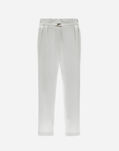 Herno TROUSERS IN STRUCTURED NYLON White PT000135D12609Z1000