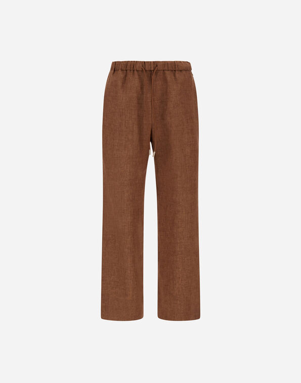 Herno TROUSERS IN NEW LINEN Leather PT000219D17105Z2240
