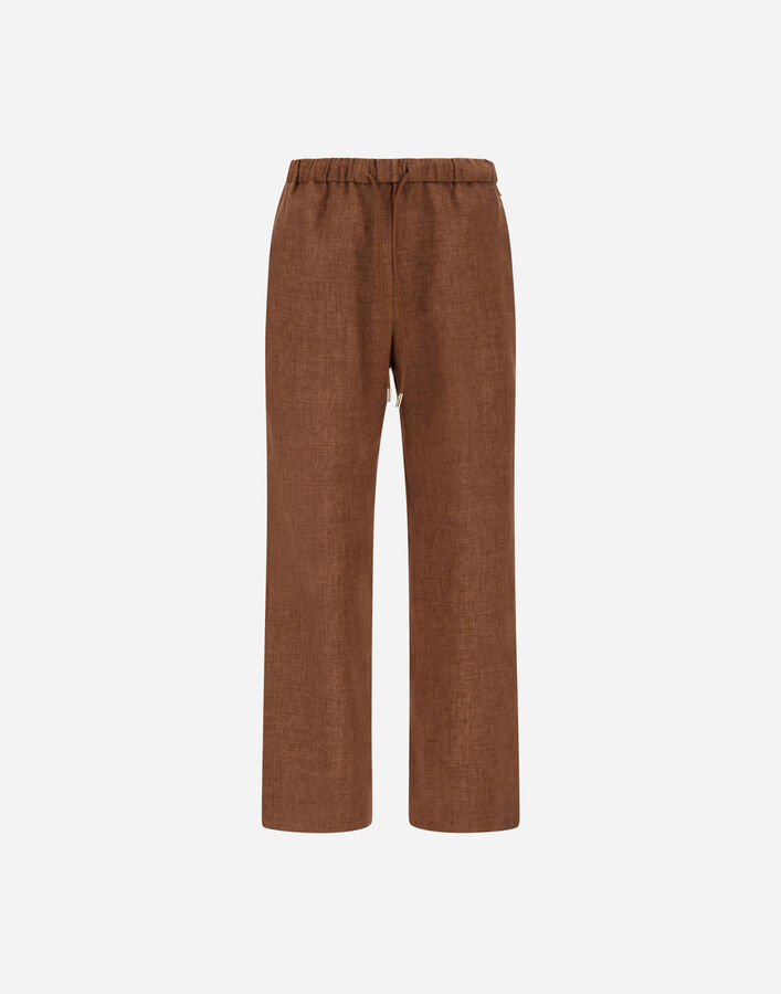 Herno TROUSERS IN NEW LINEN Leather PT000219D17105Z2240