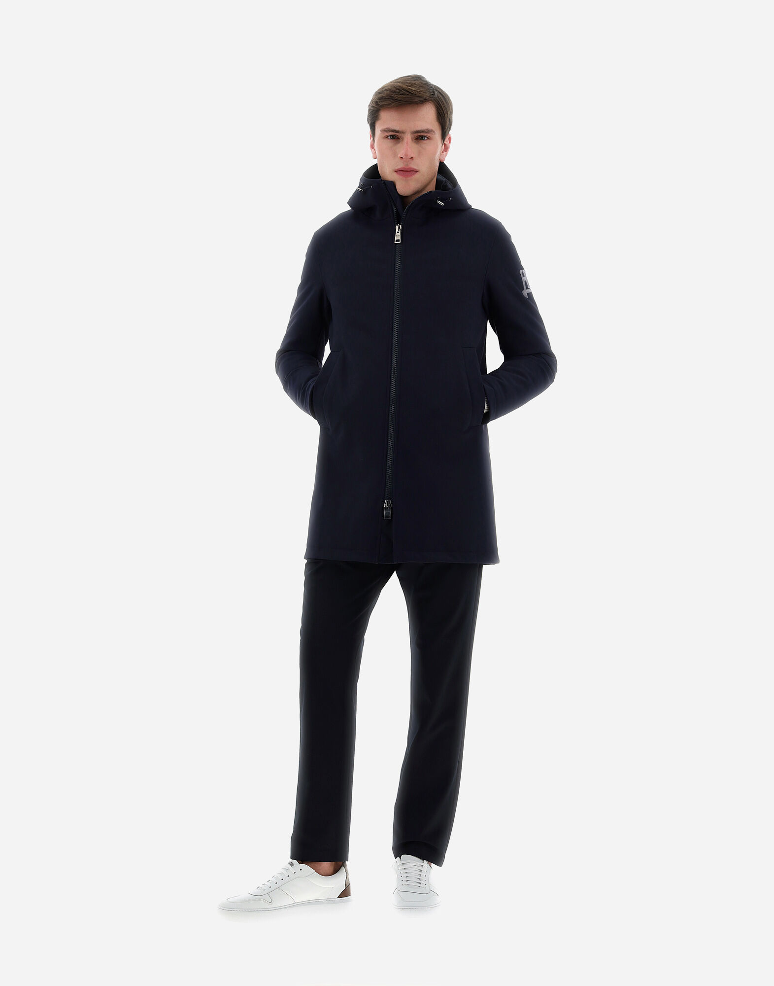 Men s Dark Blue Parka Barcelona for Herno Herno
