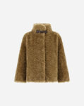 Herno CURLY ALTERNATIVE FUR CAPE Sand GI000331D124212000