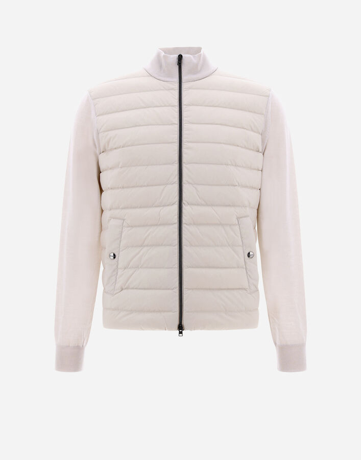 Herno Gray Wool Hoodie main image 1