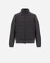Herno RESORT JACKET IN WOOL KNICKERBOCKER Iron PI00108UR334489487