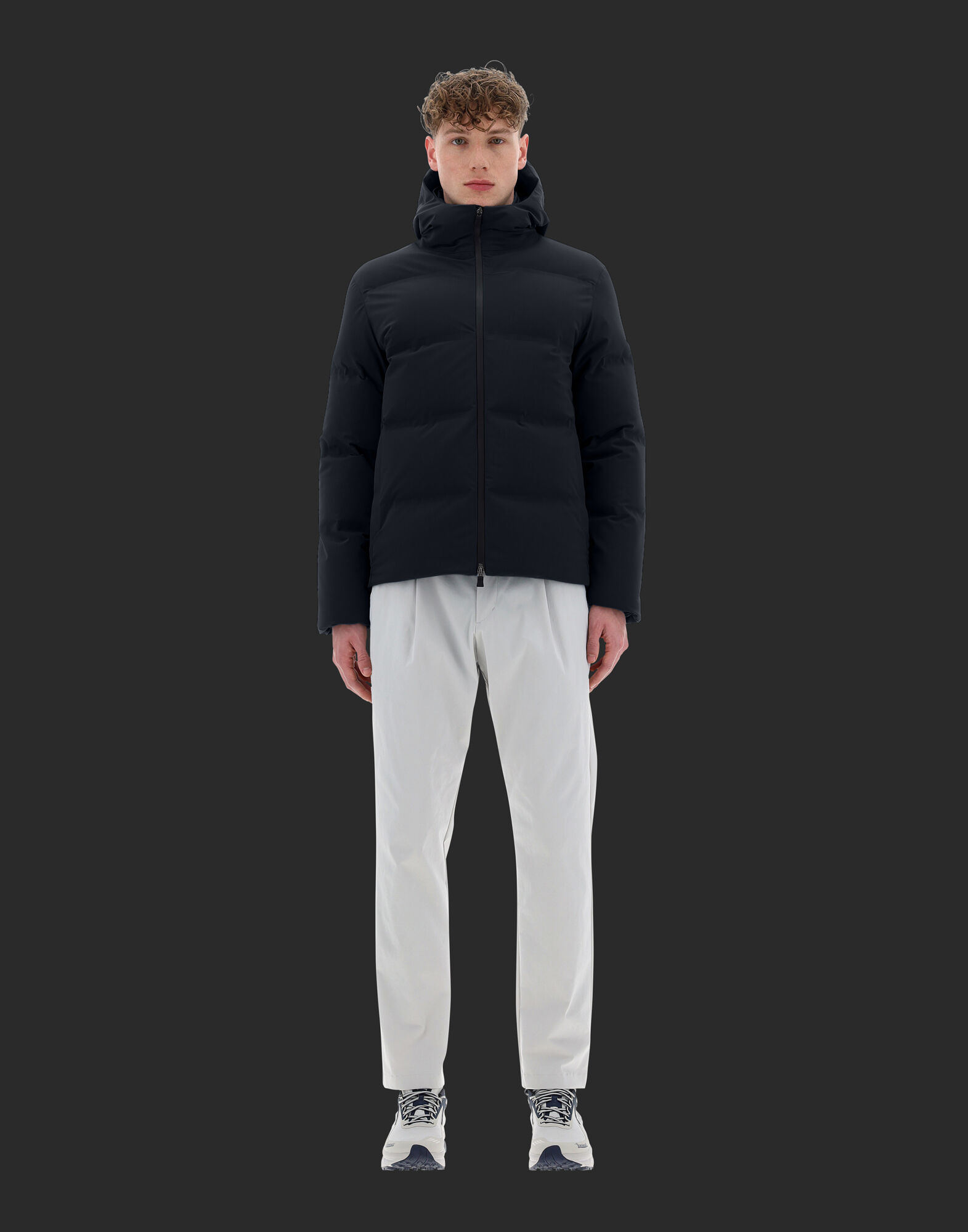 メンズ GIUBBOTTO HERNO LAMINAR UOMO ダークブルー | Herno® (ヘルノ)