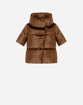 Herno CRYSTAL VELVET CAPE WITH SHORT SLEEVES Camel PI1204D150192155