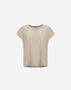 Herno RESORT T-SHIRT IN SHIMMER FOIL JERSEY Chantilly JV00010DR521101985