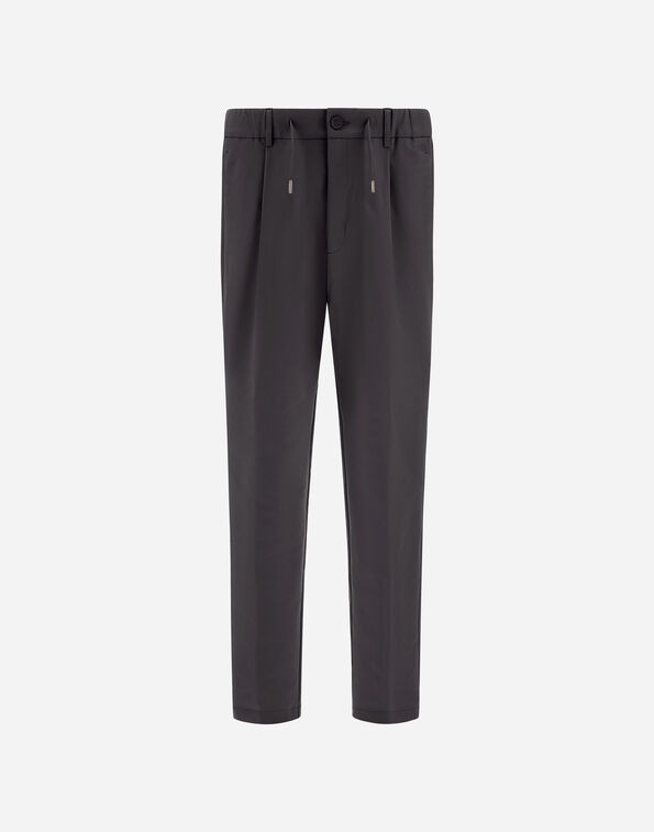 Herno TECHNICAL STRETCH FABRIC TROUSERS Dark Grey PT000210U125399478