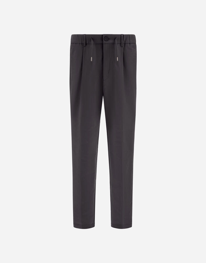 Herno TECHNICAL STRETCH FABRIC TROUSERS Dark Grey PT000210U125399478