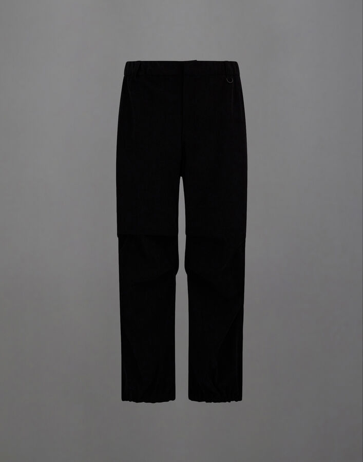 Herno LAMINAR TROUSERS IN WASHED TECH-CORDUROY Black PT00087UL128949300