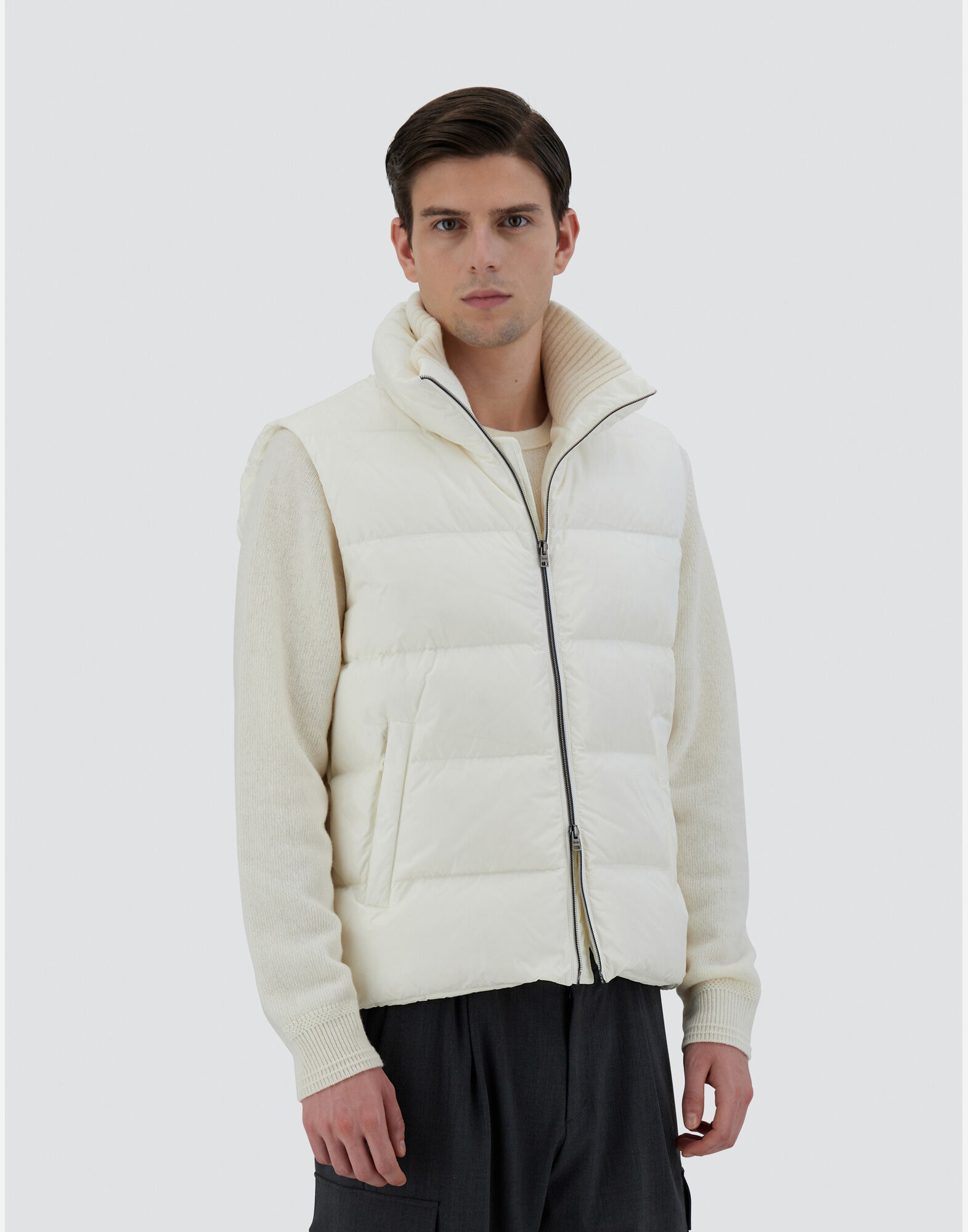 Veste sans manche blanche shop