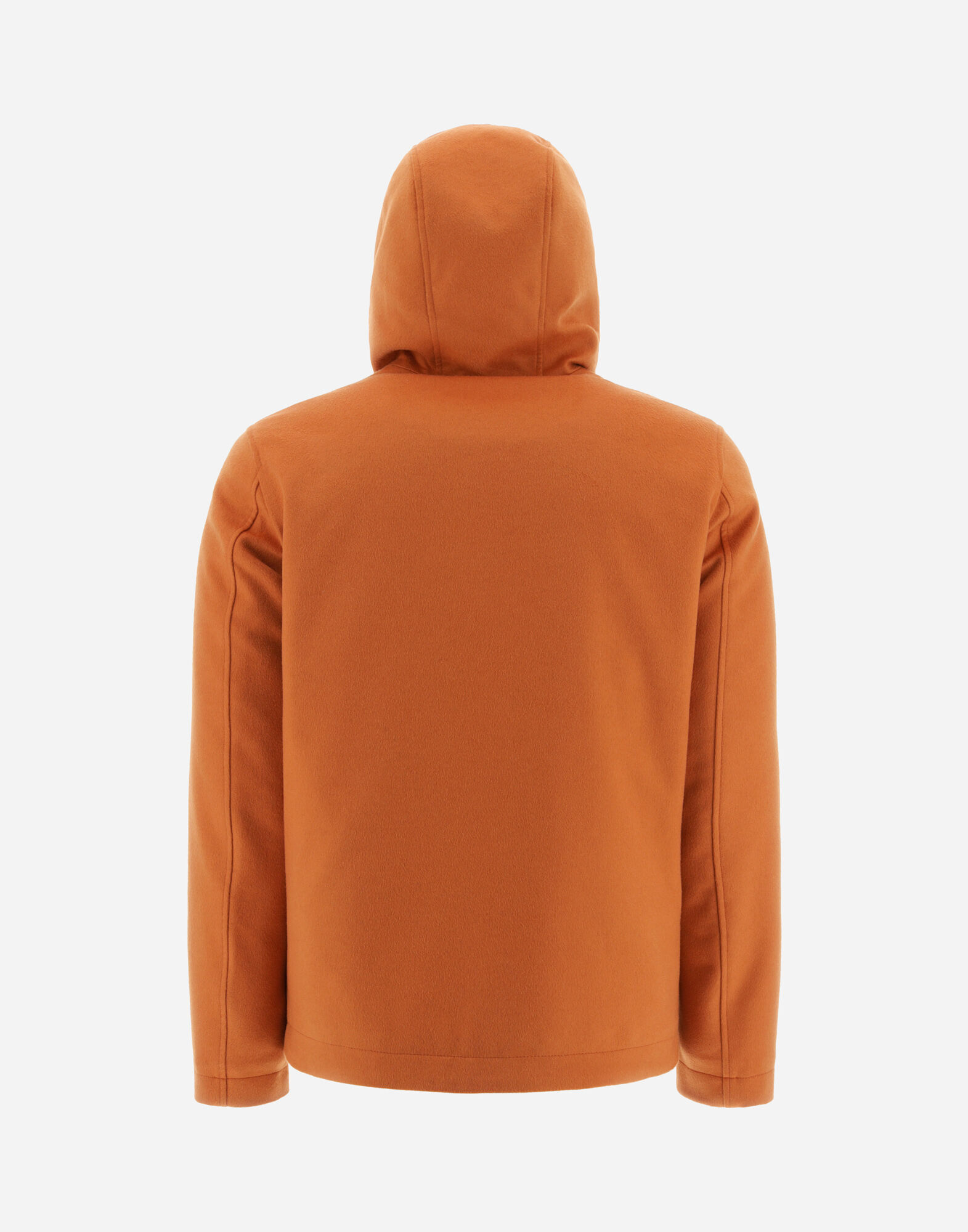Herno store orange jacket
