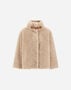 Herno CAPE IN CURLY ALTERNATIVE FUR Chantilly GI000331D124211985