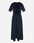 Herno ABITO IN GLAM KNIT EFFECT E TECHNO TAFFETÀ Blu Navy AB000032D520569200