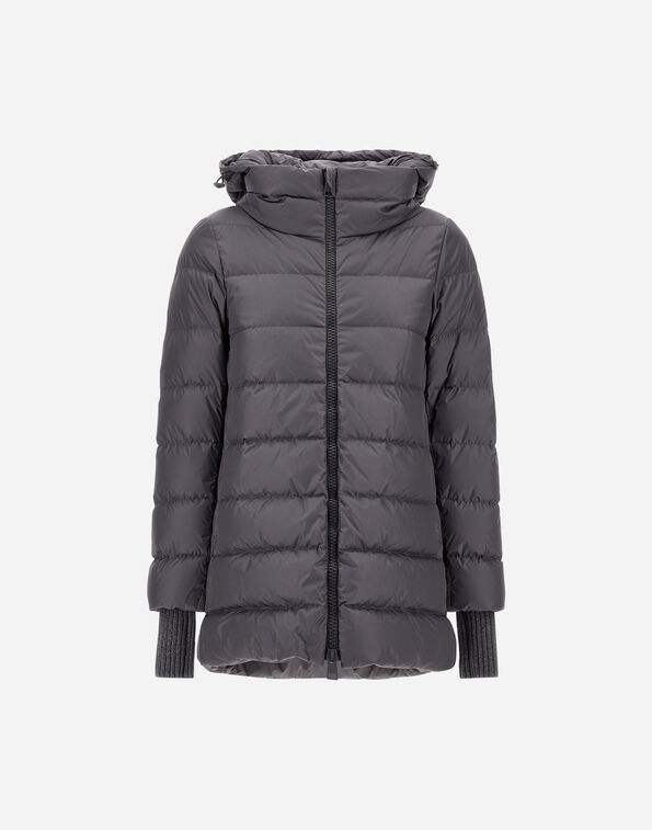 Herno A-SHAPE JACKET IN NYLON CHAMONIX Iron PI0660D12004Z9487