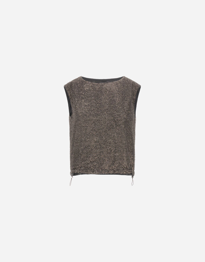 RESORT TOP IN MATT SEQUINS Herno Herno RESORT TOP IN MATT SEQUINS Iron BL00017DR127419487