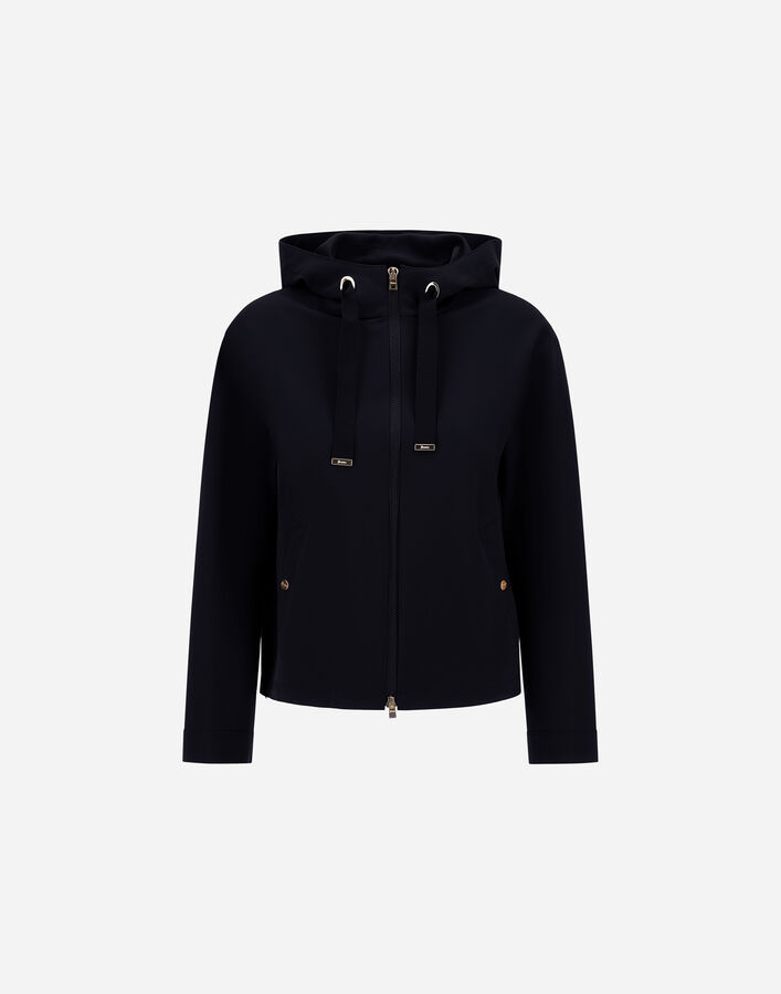 Herno HOODED JACKET IN FIRST ACT PEF Navy Blue GI000311D13455S9200