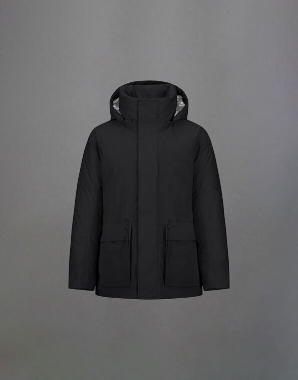 Herno LAMINAR PARKA IN CRINKLE METALLIC Black PI00374UL128399300