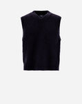 Herno VEST IN PLAIN ALPACA WOOL Navy Blue MV000005U702449200