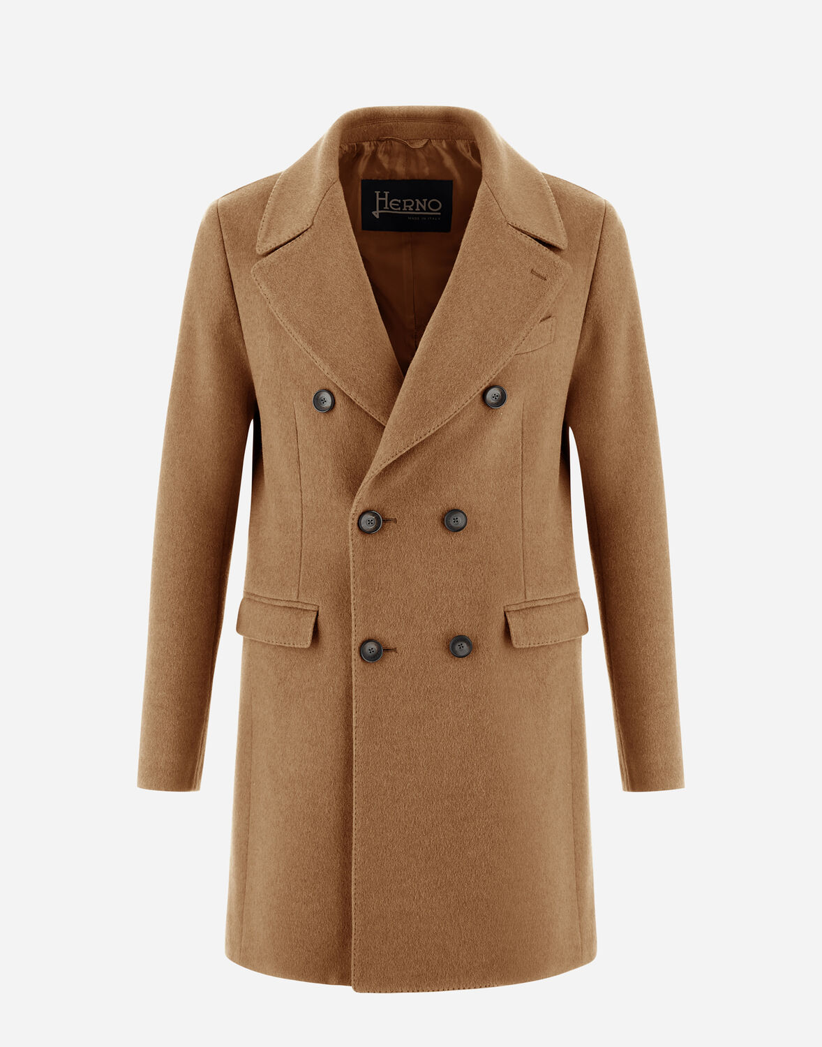 Herno Coat In Real Camel In Camel