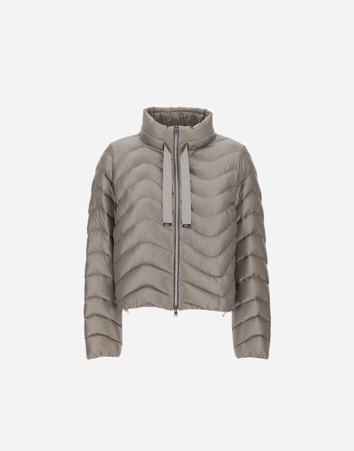 RESORT SHORT JACKET IN NYLON ULTRALIGHT Herno Herno RESORT SHORT JACKET IN NYLON ULTRALIGHT Light Grey PI00146DR12017Z9406