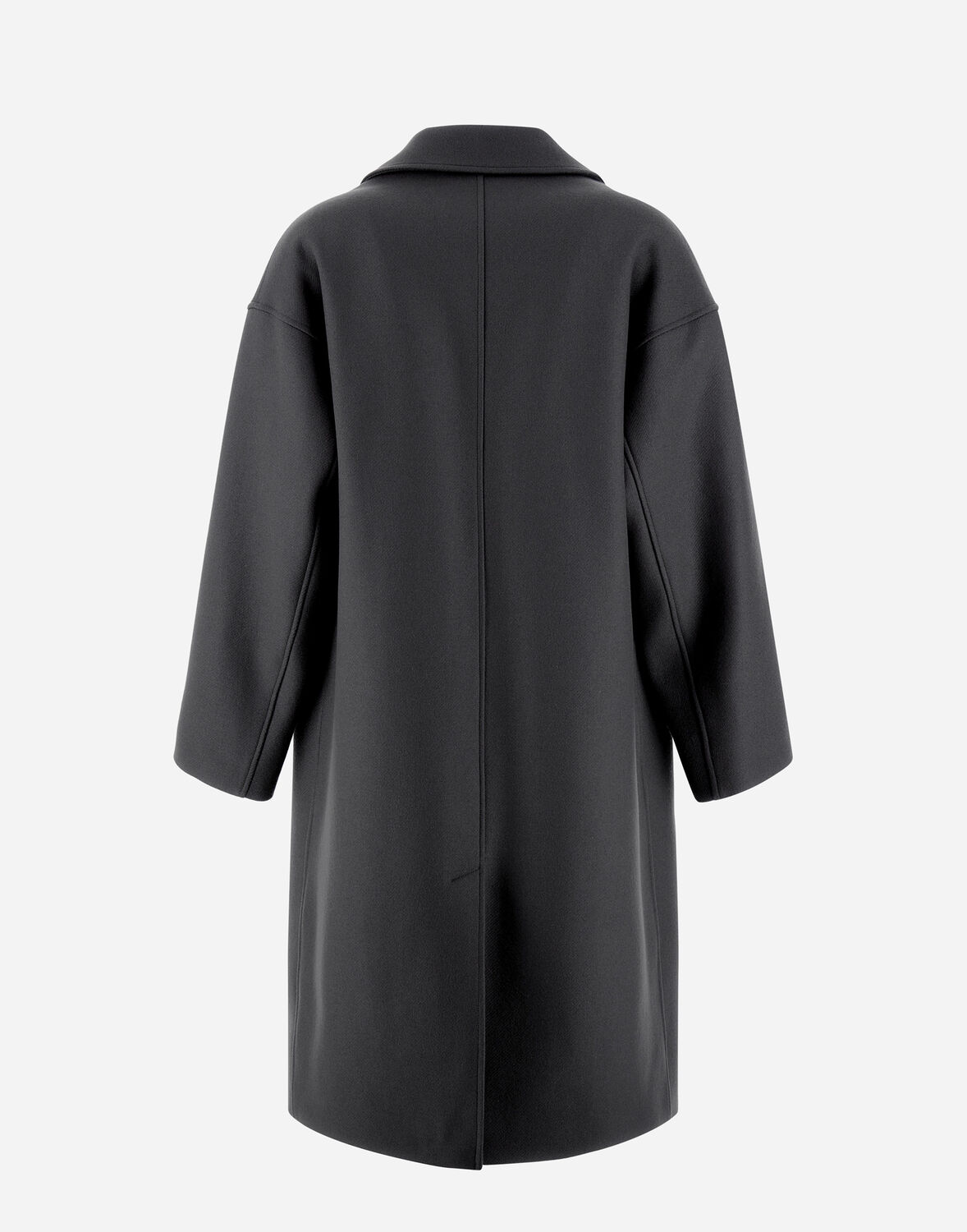 HERNO COAT IN WOOL TEXTURE AND ECOAGE