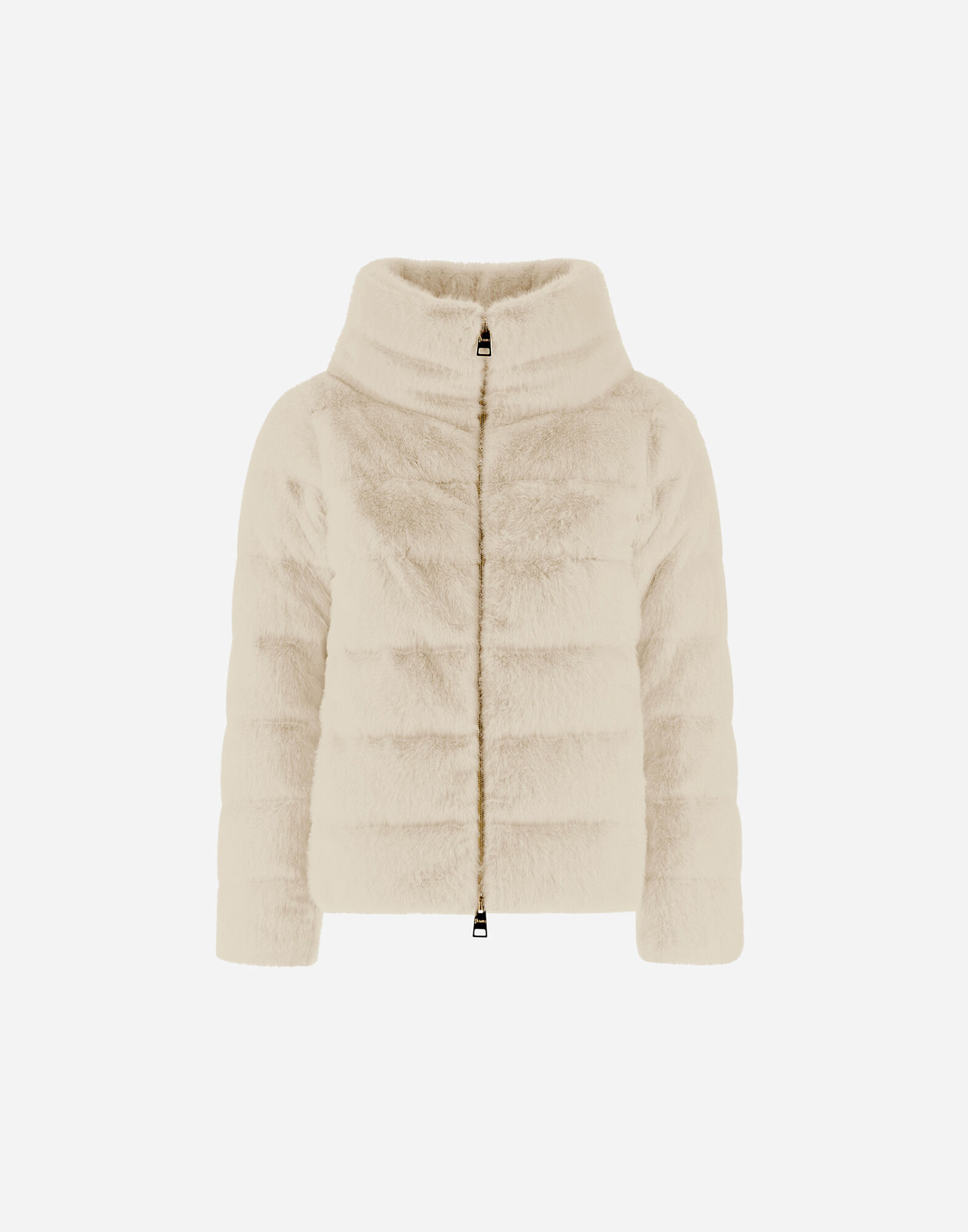 KIKONO アイボリー ケープ 授乳ケープ一体型シンプルリブニットトップス Off White