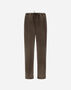 Herno RESORT NEW LINEN TROUSERS Dark Chocolate PT00040DR17105Z8810
