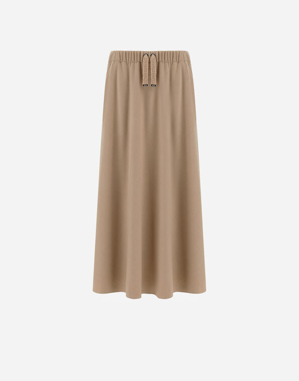 Herno RESORT SKIRT IN CASHMERE-FEEL FLANNEL Chantilly GN00028DR129341985