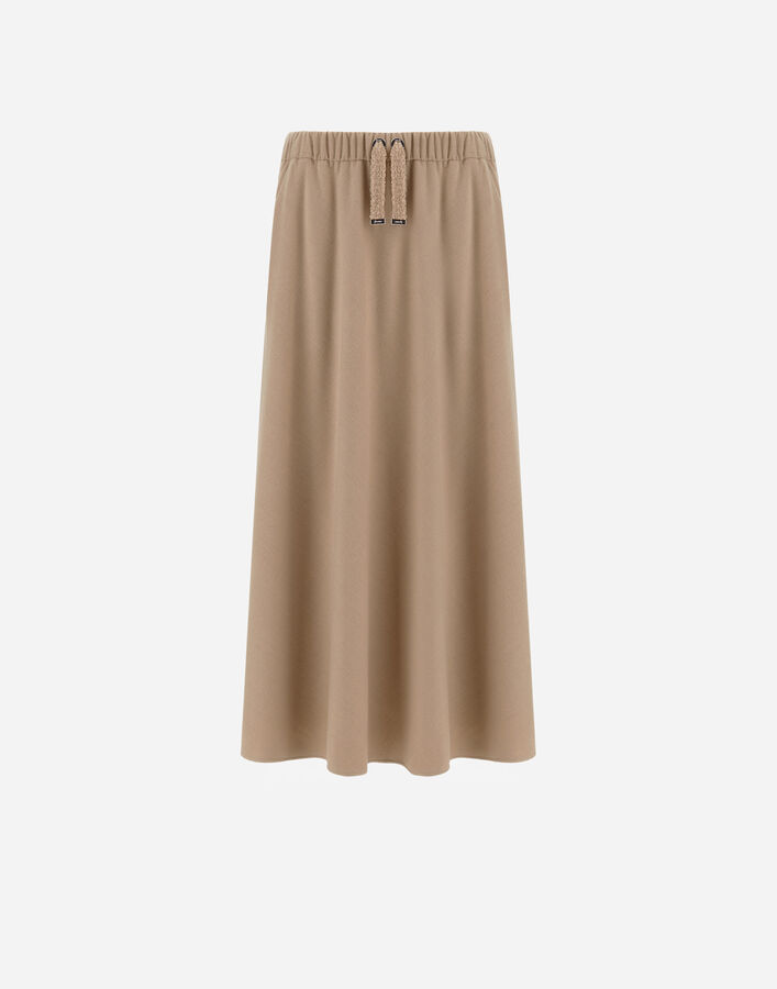 Herno RESORT SKIRT IN CASHMERE-FEEL FLANNEL Chantilly GN00028DR129341985