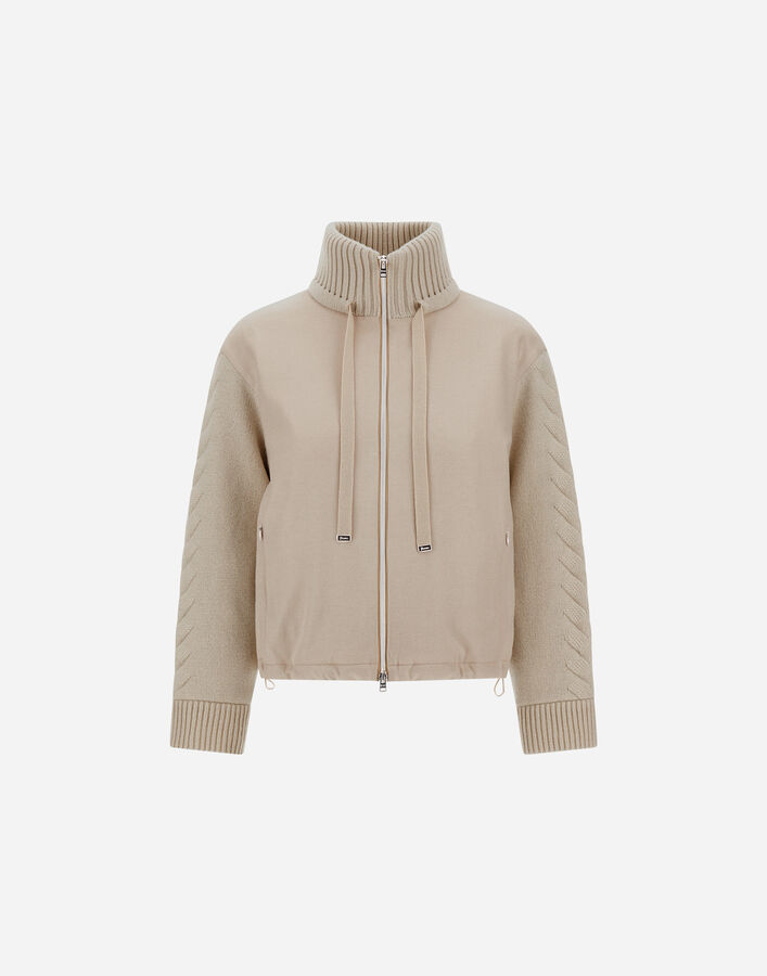 Herno RESORT JACKET IN CASHMERE AND SILK Chantilly GI00057DR380871985