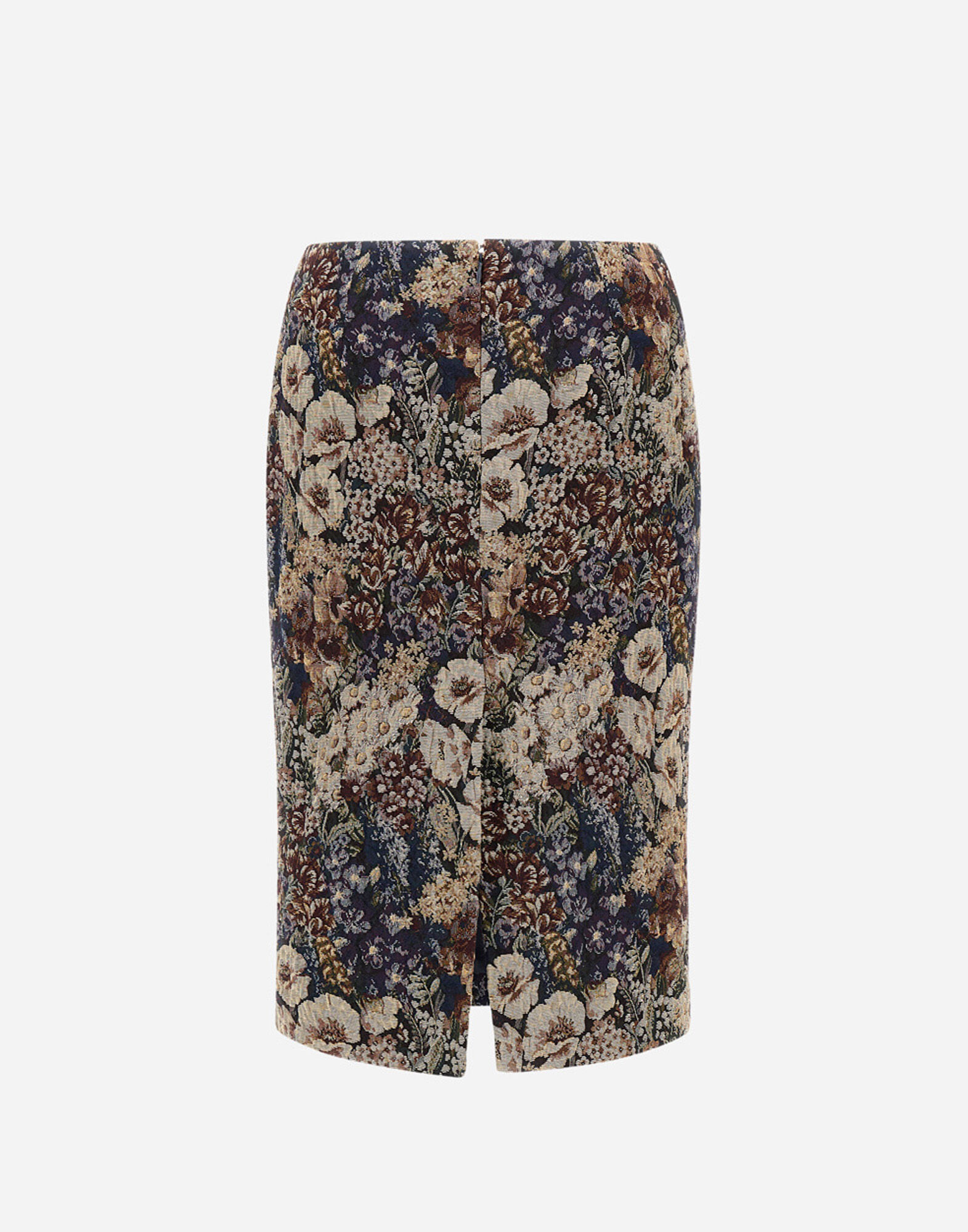 レディース JACQUARD SKIRT WITH FLORAL MOTIF ネイビーブルー | Herno